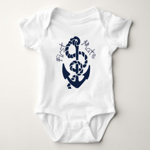 Nautisk flotta Anchor Mönster Tee
