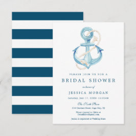 Nautisk flotta Inbjudningskort för möhippan-kort