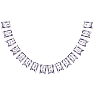 Nautisk flotta och Vita Rand Anchor Bröllop Vimplar