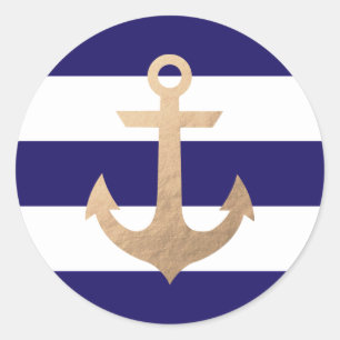 Nautisk flotta runt klistermärke