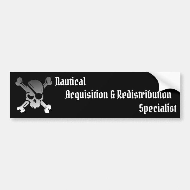 Nautisk förvärv- & Redistributionspecialist Bildekal (Framsidan)