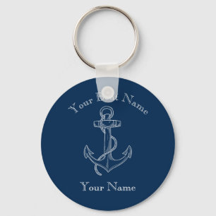 Nautisk Fouled Anchor-Anpassningsbar Nyckelring