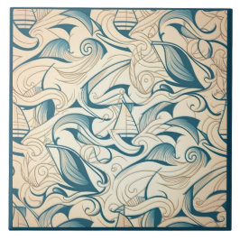 Nautisk Frakt och Ocean Themic Keramic art No11 Kakelplatta