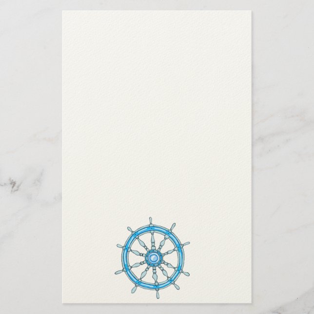 Nautisk Frakt Wheel 3-mall Brevpapper (Framsida)