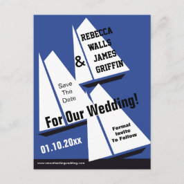 Nautisk Fraktas sparar datumhändelsen Meddelande Vykort