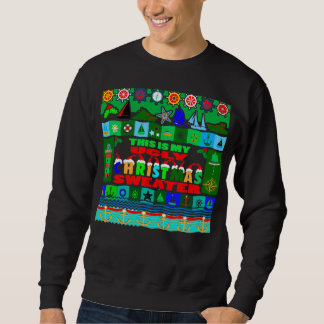 Nautisk ful jultröja för sjömän lång ärmad tröja
