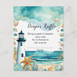 Nautisk fyr, babyskor, dykning Raffle Tilläggskort