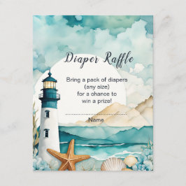 Nautisk fyr, babyskor, dykning Raffle Tilläggskort