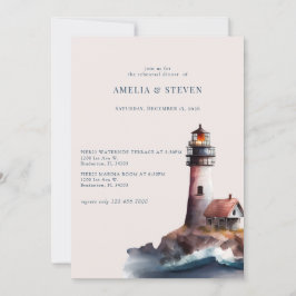 Nautisk, fyr | Sjöfart | Upprepningsmiddag Inbjudningar