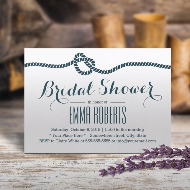 Nautisk Gifter sig marin Möhippa Inbjudningar (Skapare uppladdad)