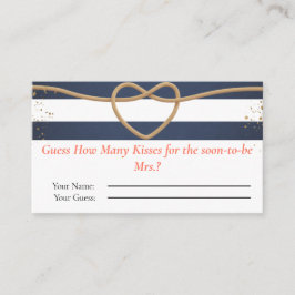 Nautisk gissar hur många kisser för Mrs. Tilläggskort