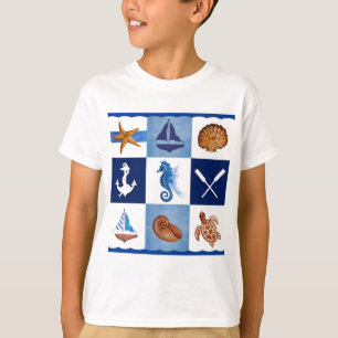 Nautisk havskonstruktion t-shirt
