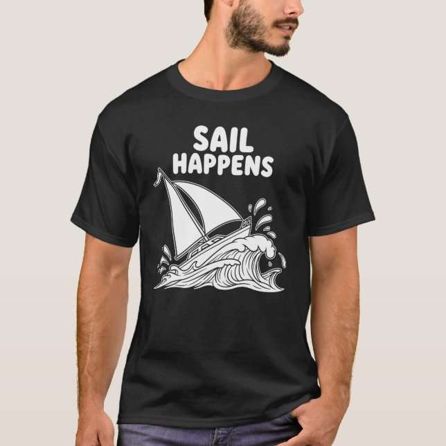 Nautisk humor "Segla händer" T Shirt (Framsida)