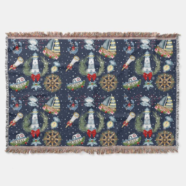 Nautisk jul filt (Framsidan)