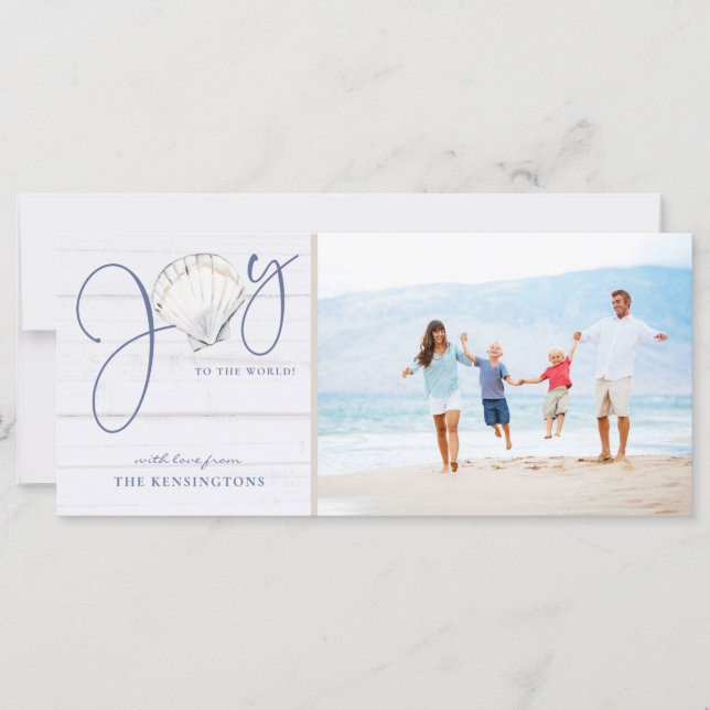 Nautisk jul Joy Rustic Helgdag Photo (Framsida)