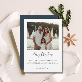 Nautisk julfamiljs fotopaté - havsbuss julkort