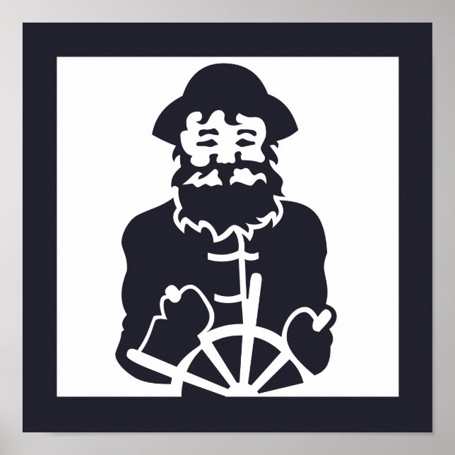 Nautisk KapTAIN till havs | Poster (Framsidan)