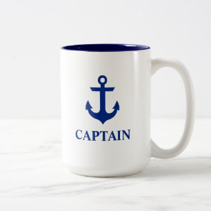 Nautisk kapten Anchor Large Två-Tonad Mugg