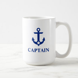 Nautisk kapten Anchor Star Large Kaffemugg