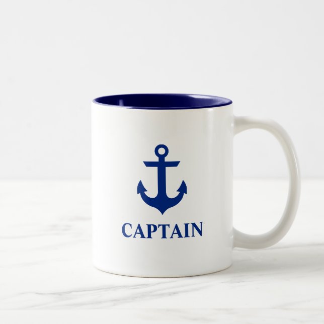 Nautisk kapten Anchor Två-Tonad Mugg (Höger)