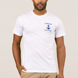 Nautisk kapten Boat Namn Anchor T-shirt