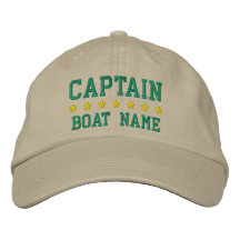 Nautisk kapten Din boat Namn Khaki Cap