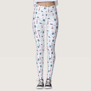 Nautisk kollage leggings