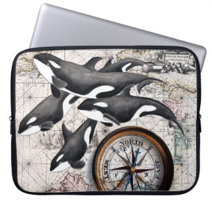 Nautisk kompass för Orca Laptop Sleeve