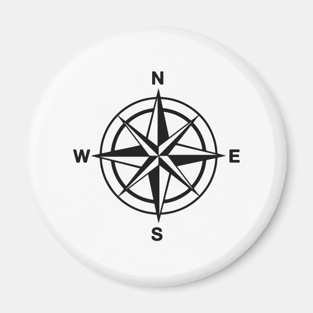Nautisk kompass magnet (Framsidan)