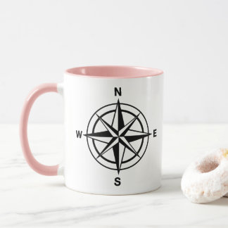 Nautisk kompass mugg