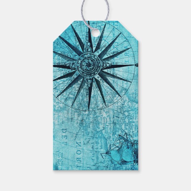 Nautisk kompass presentetikett (Framsidan)