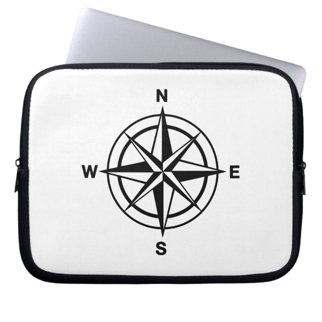 Nautisk kompass Ro Laptop Fodral (Framsidan)