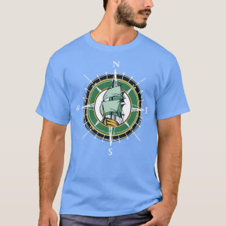 Nautisk kompass t shirt