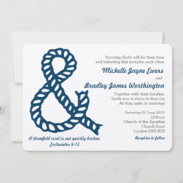 Nautisk kristen bröllopsinbjudan inbjudningar