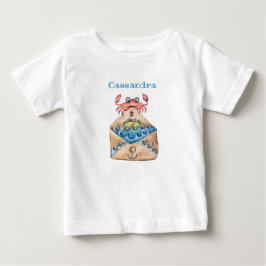 Nautisk kuvert Cute Crab, Vinkara fyr T Shirt