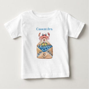 Nautisk kuvert Cute Crab, Vinkara fyr T Shirt