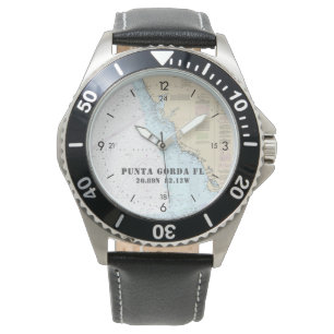 Nautisk Latitude Longitud Boater sydväst FL Armbandsur