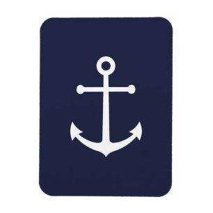 Nautisk marin blå ankare magnet