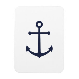 Nautisk marin blå ankare magnet