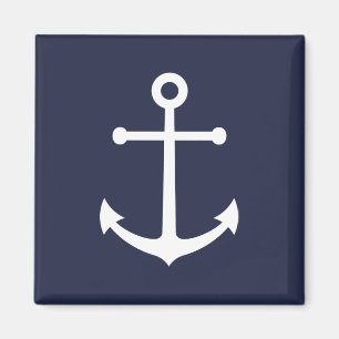 Nautisk marin blå ankare magnet