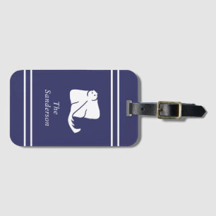 Nautisk marin havsbottennocka Manta Ray Door Bagagebricka