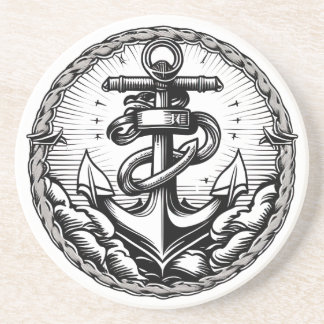 Nautisk marinanschorts sandsten Underlägg