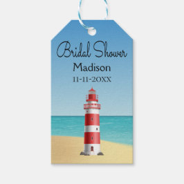 Nautisk Möhippa fyr Beach Wedding Presentetikett