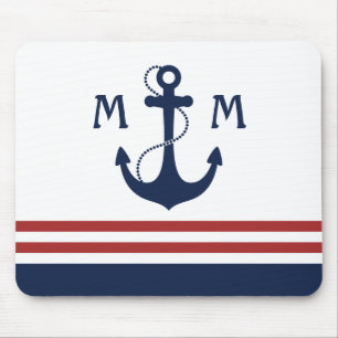 Nautisk Monogram Musmatta