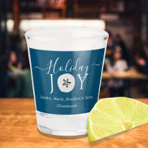 Nautisk Mörk Teal Blue Joy Sand-dollarglas