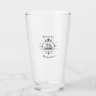 Nautisk Nassau Bahamas Segling T T-shirt Kompass Glaskopp