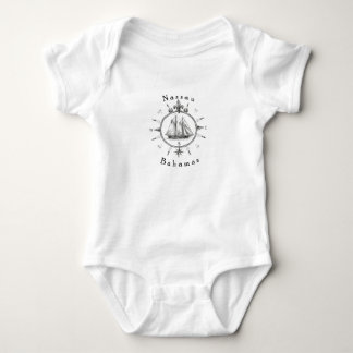 Nautisk Nassau Bahamas Seglings T Shirt Kompass