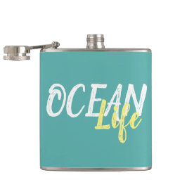 nautisk OCEAN LIFE-skrift | Fickplunta