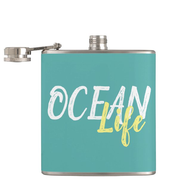 nautisk OCEAN LIFE-skrift | Fickplunta (Öppnad)