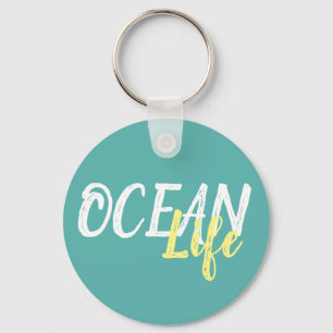 nautisk OCEAN LIFE-skrift Nyckelring